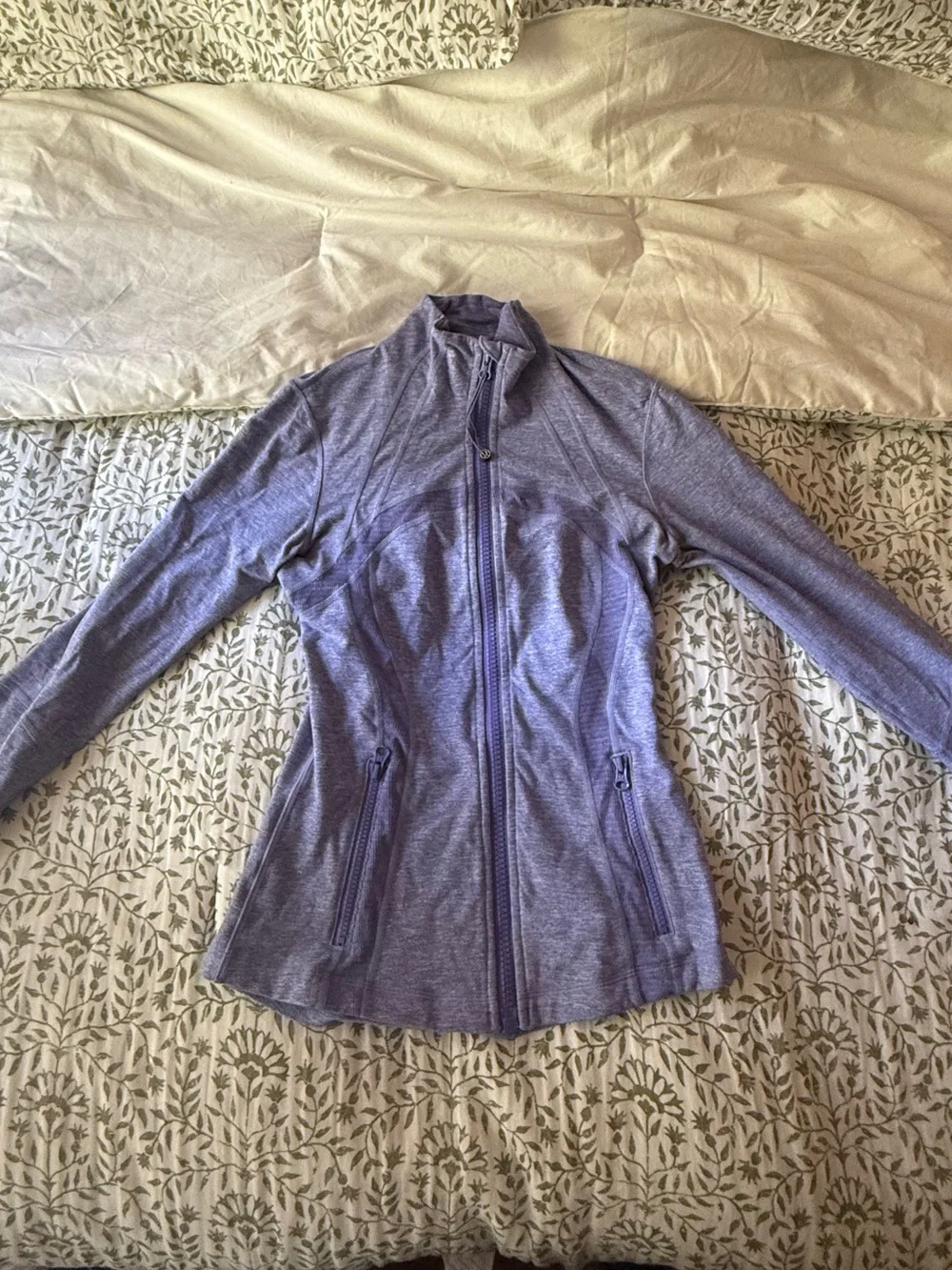 lululemon athletica Heathered Lavender Full-Zip Performance Jacket
